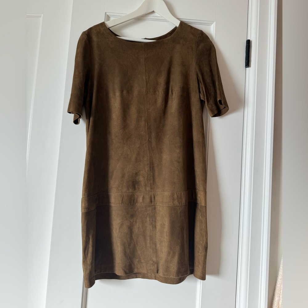 BA&SH suede shift dress.
